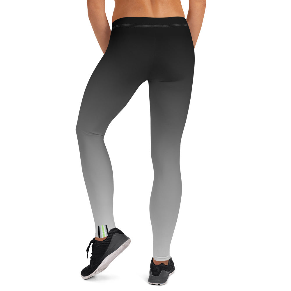 Agender Pride Flash Fade To Grey Leggings