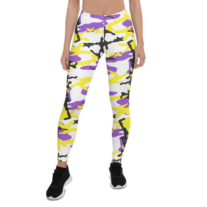 Non-Binary Camo Leggings Leggings The Rainbow Stores