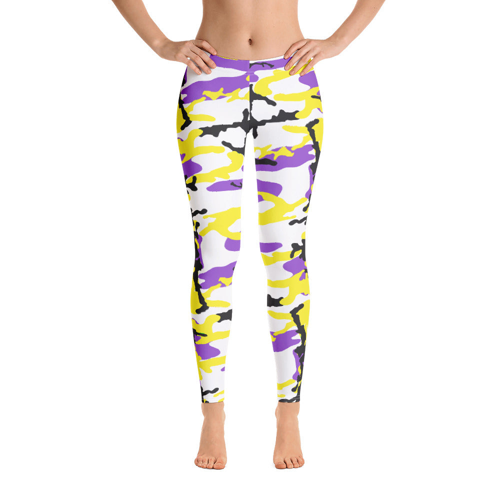 Non-Binary Camo Leggings Leggings The Rainbow Stores