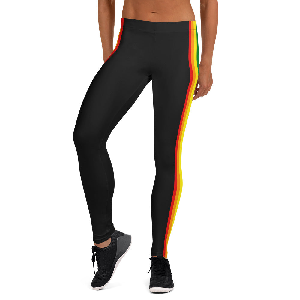 Classic Rainbow Pride Flag Stripe Leggings Leggings The Rainbow Stores