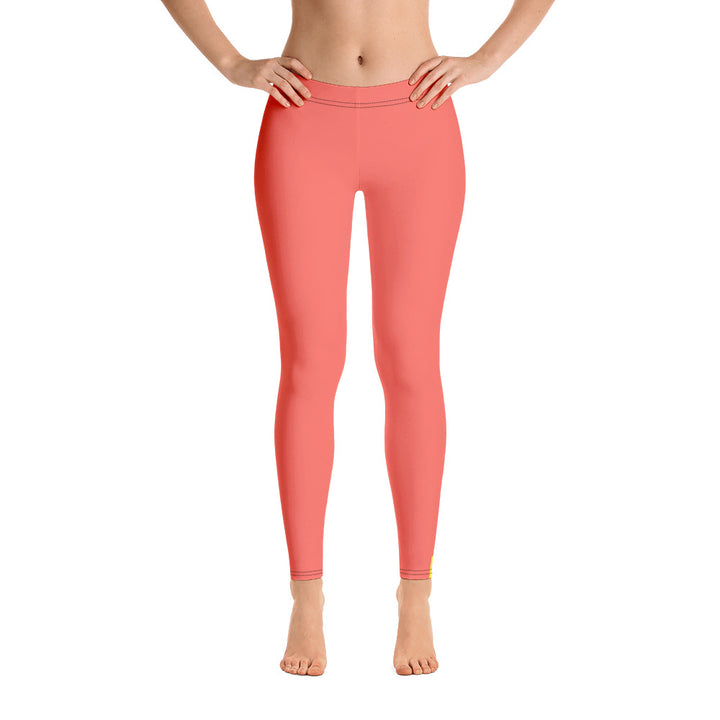 Non-Binary Pride Flash Peach Leggings Leggings The Rainbow Stores