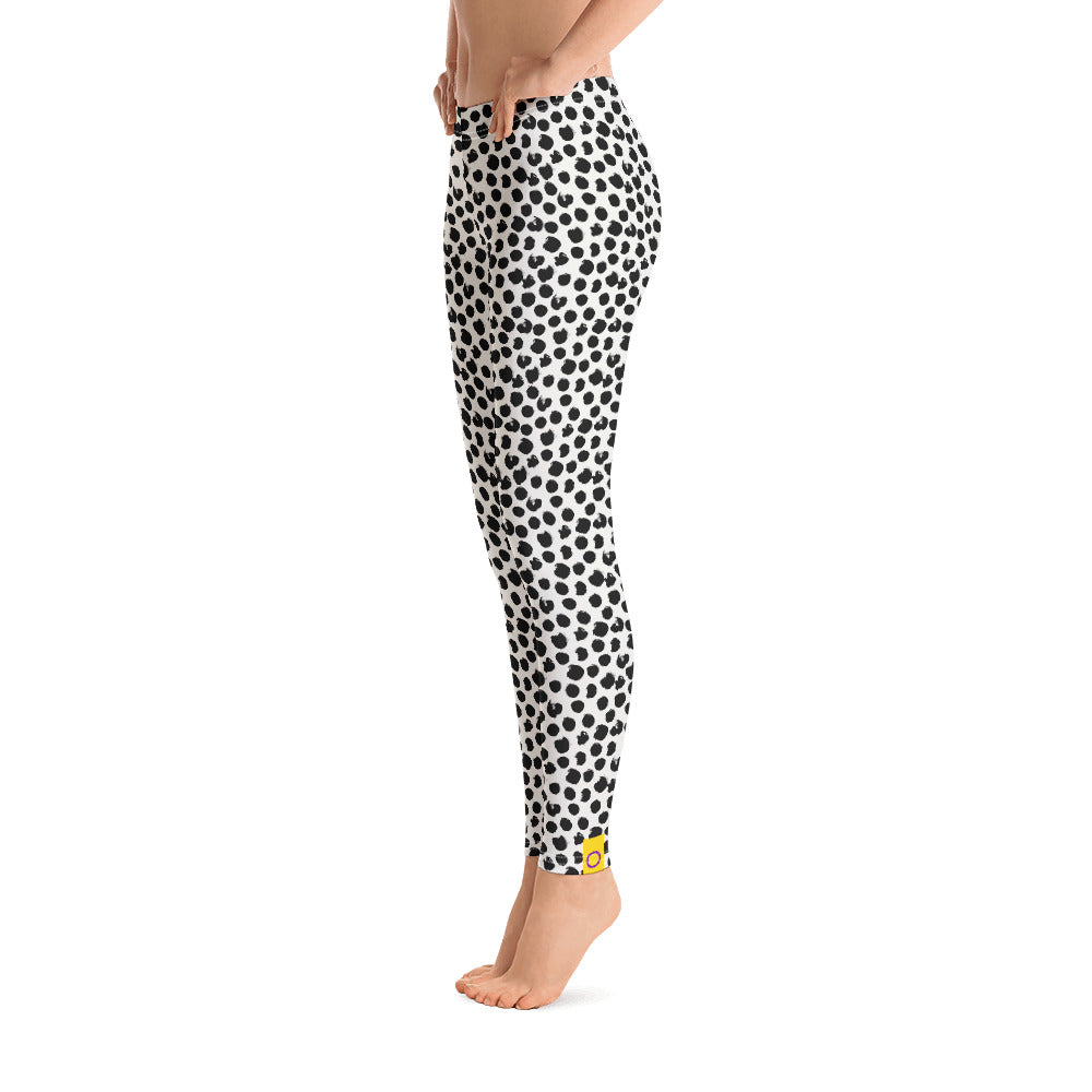 Intersex Pride Flash Dotted Leggings Leggings The Rainbow Stores