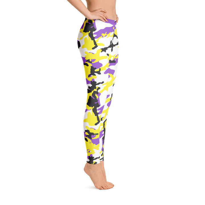 Non-Binary Camo Leggings Leggings The Rainbow Stores