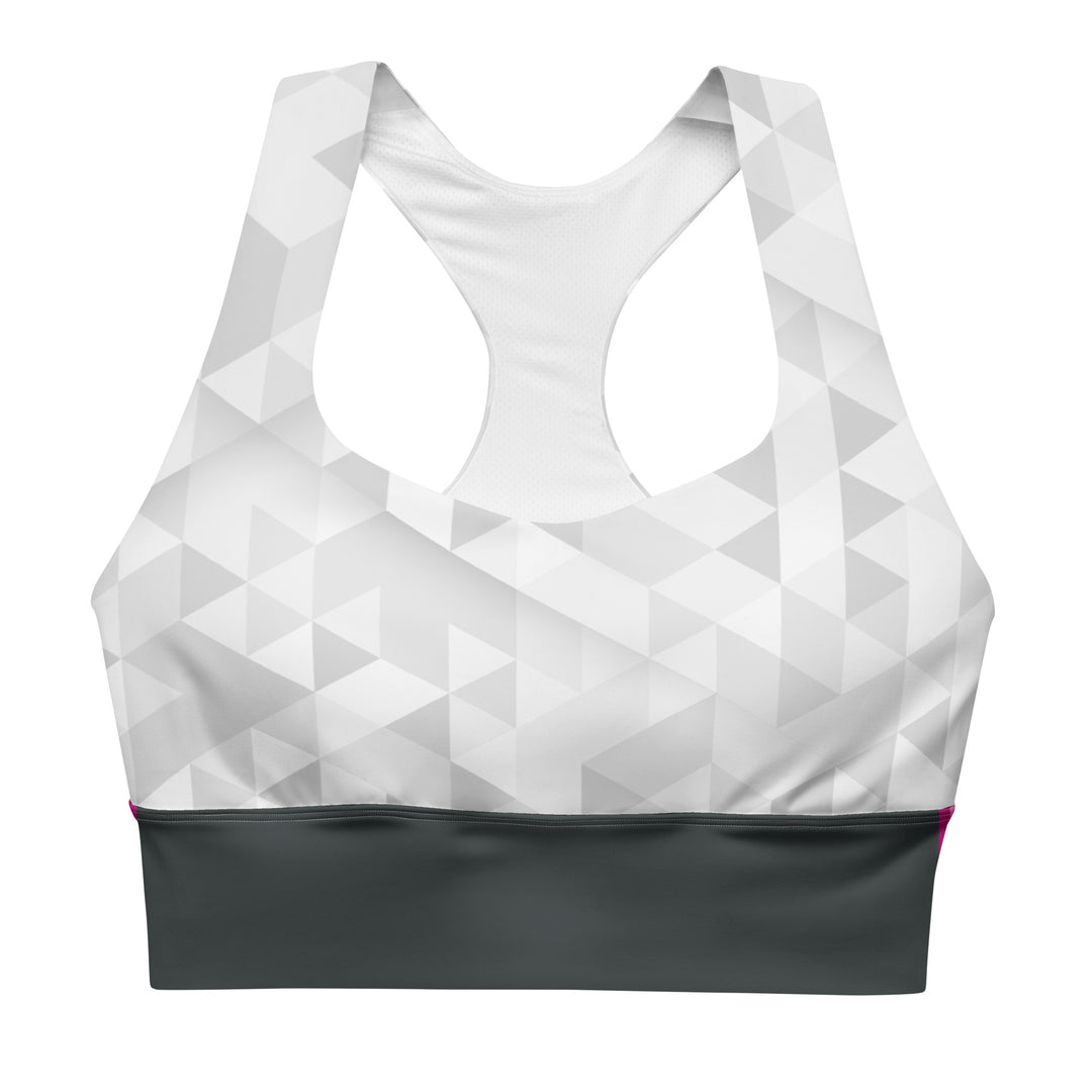 Lesbian Triangle Pattern Longline Sports Bra Sports Bras The Rainbow Stores