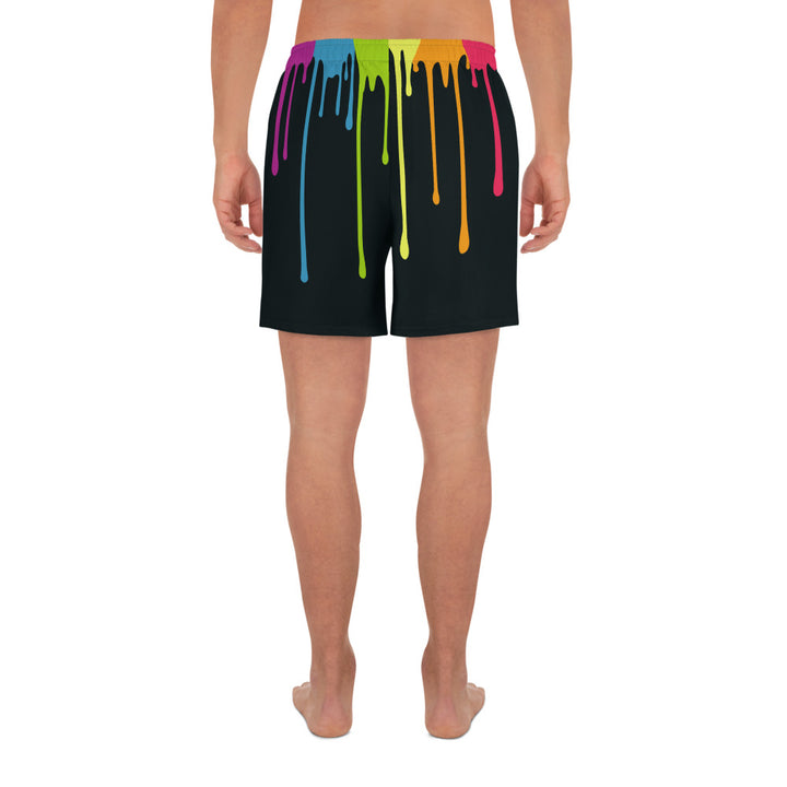 Rainbow Paint Drips Shorts Shorts Long The Rainbow Stores