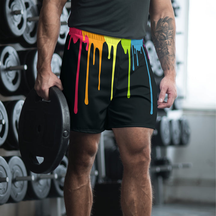 Rainbow Paint Drips Shorts Shorts Long The Rainbow Stores