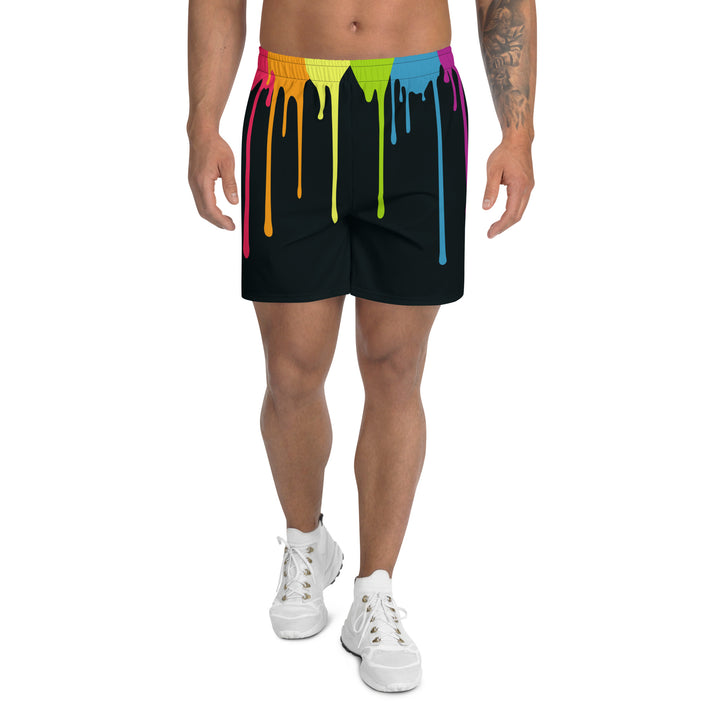 Rainbow Paint Drips Shorts Shorts Long The Rainbow Stores