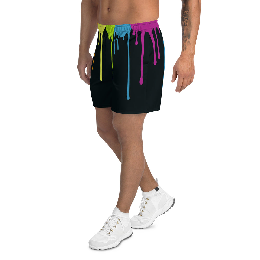 Rainbow Paint Drips Shorts Shorts Long The Rainbow Stores