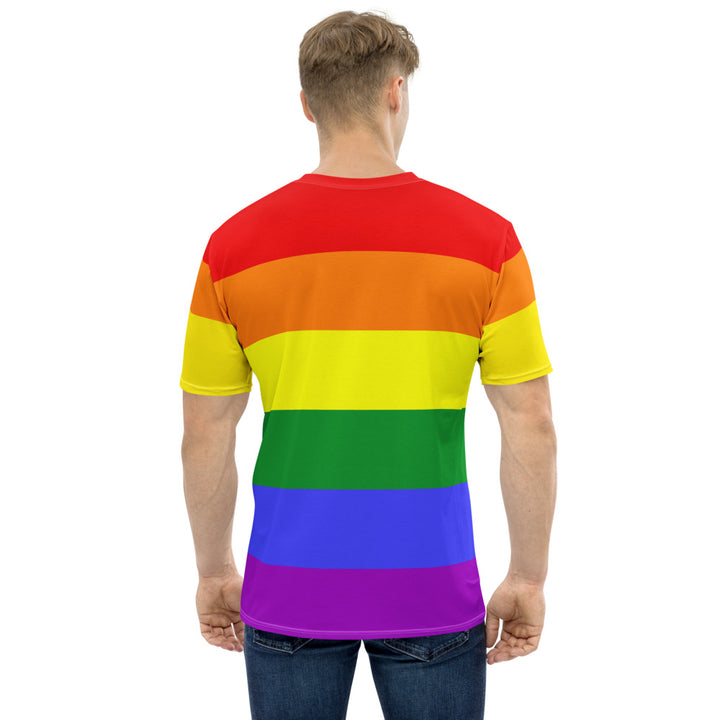 Classic Rainbow Pride Flag T-shirt AOP T-shirts The Rainbow Stores