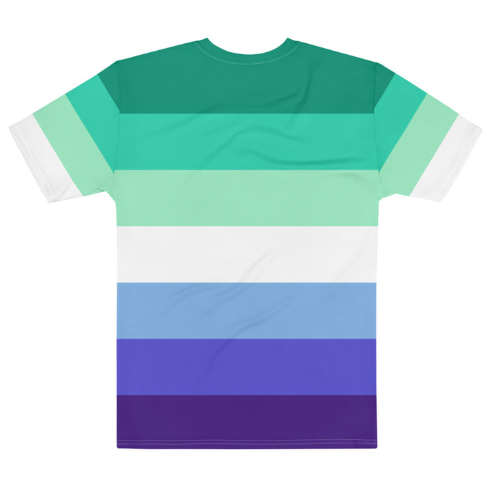 Gay Men's 7 Stripe Pride Flag T-shirt AOP T-shirts The Rainbow Stores