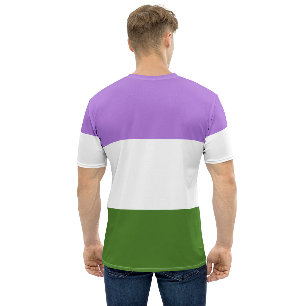 Genderqueer Pride Flag T-shirt AOP T-shirts The Rainbow Stores