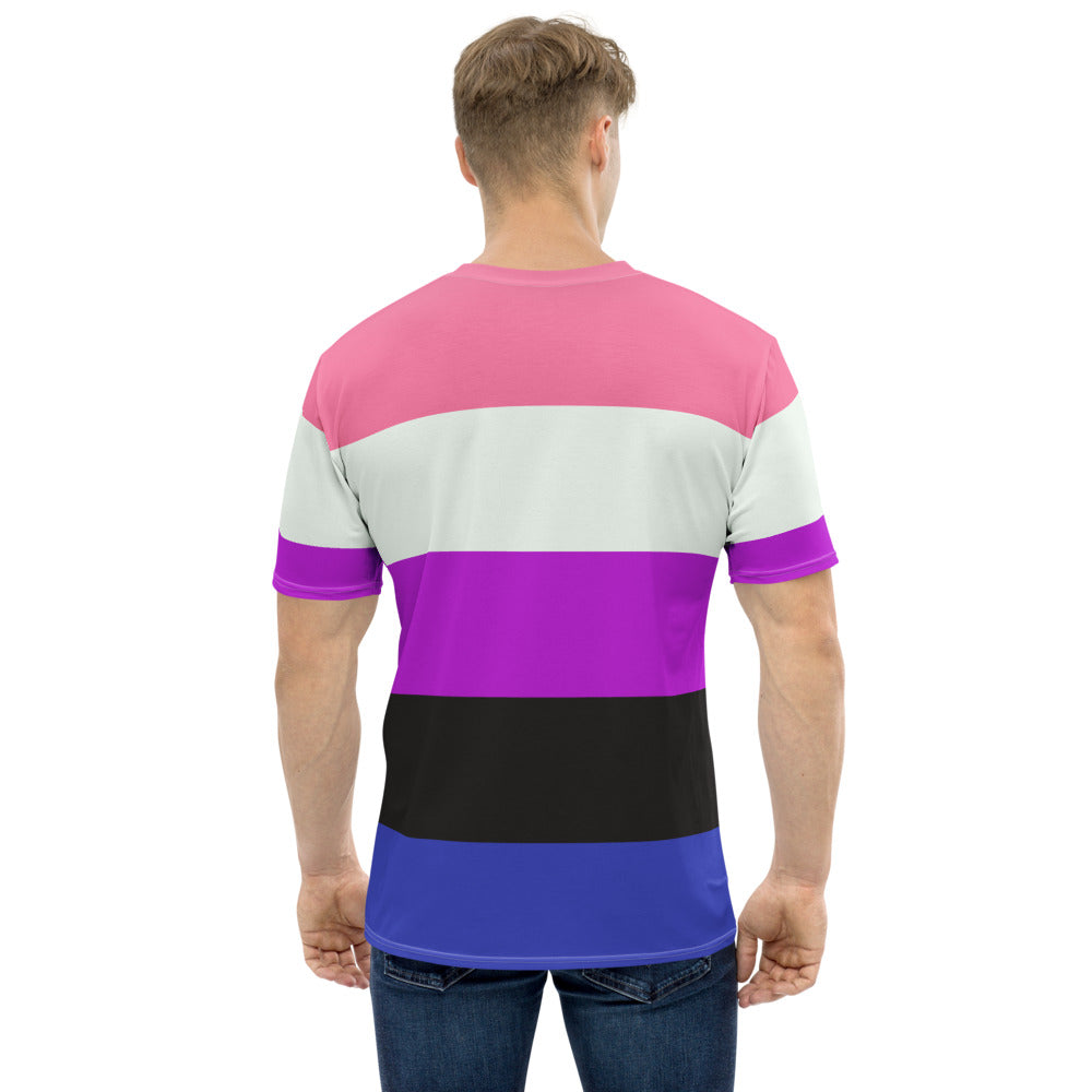 Gender Fluid Pride Flag T-shirt AOP T-shirts The Rainbow Stores