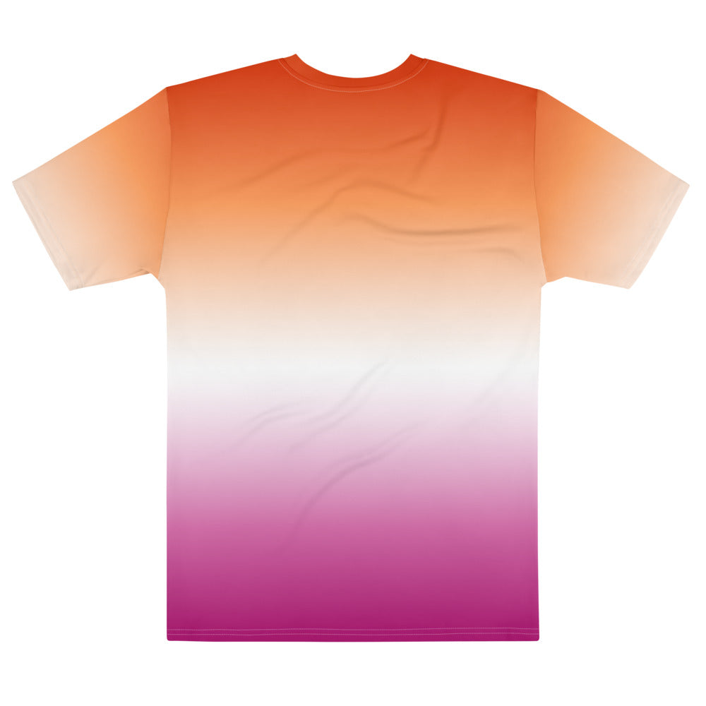 Lesbian Ombre Pride Flag T-shirt AOP T-shirts The Rainbow Stores