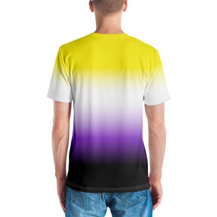 Non-Binary Ombre Pride Flag T-shirt AOP T-shirts The Rainbow Stores