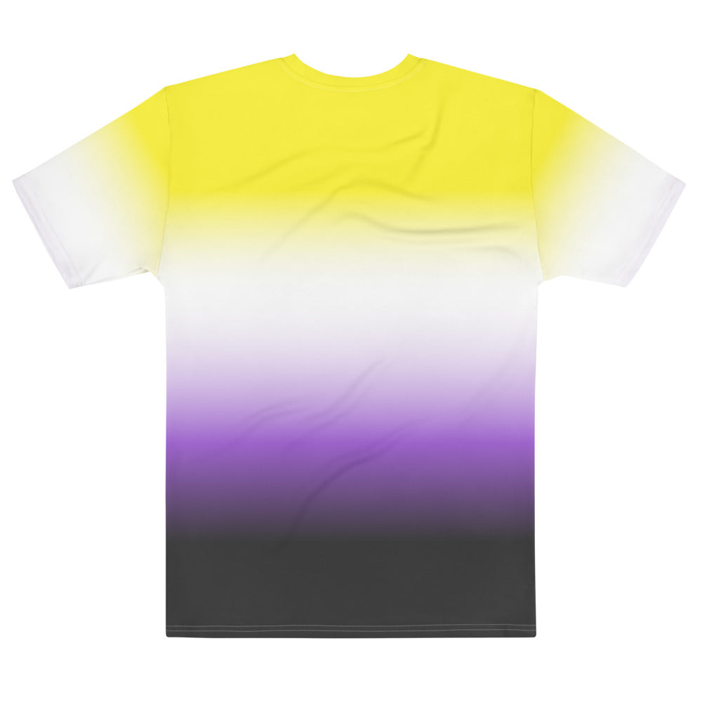 Non-Binary Ombre Pride Flag T-shirt AOP T-shirts The Rainbow Stores