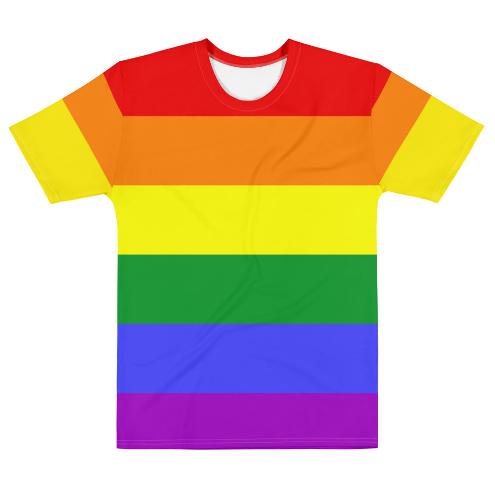 Classic Rainbow Pride Flag T-shirt AOP T-shirts The Rainbow Stores