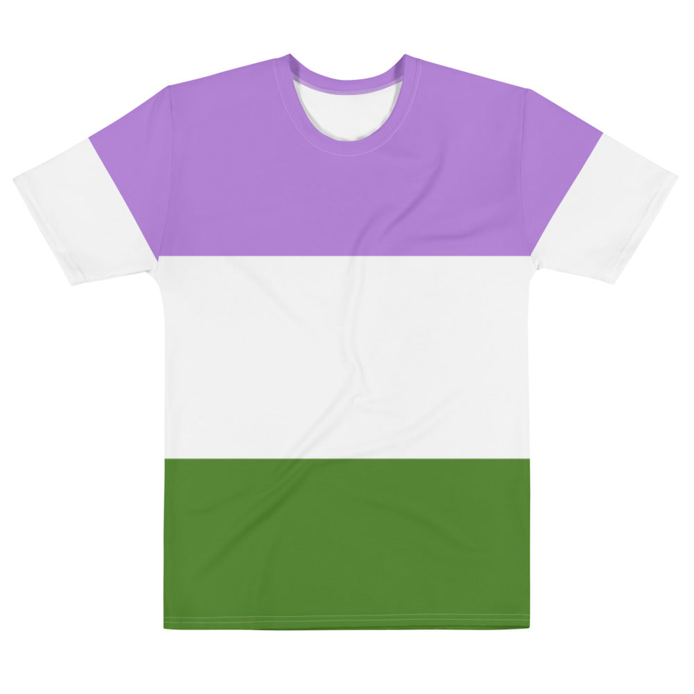 Genderqueer Pride Flag T-shirt AOP T-shirts The Rainbow Stores