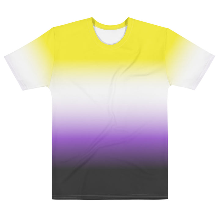 Non-Binary Ombre Pride Flag T-shirt AOP T-shirts The Rainbow Stores