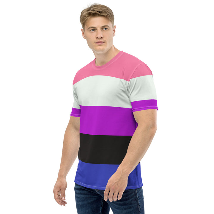 Gender Fluid Pride Flag T-shirt AOP T-shirts The Rainbow Stores