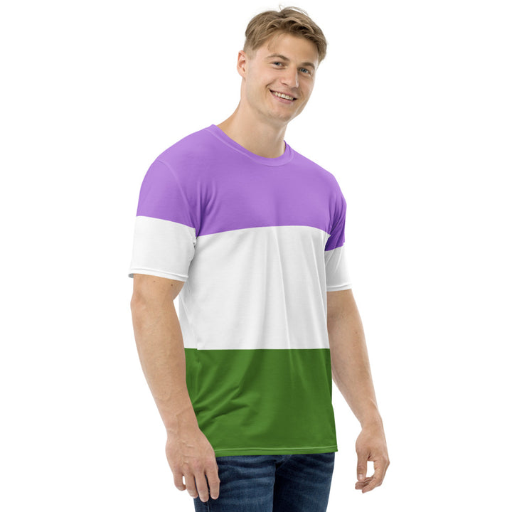 Genderqueer Pride Flag T-shirt AOP T-shirts The Rainbow Stores