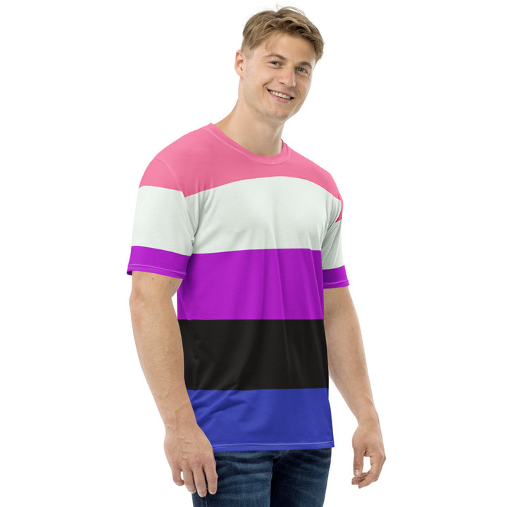 Gender Fluid Pride Flag T-shirt AOP T-shirts The Rainbow Stores