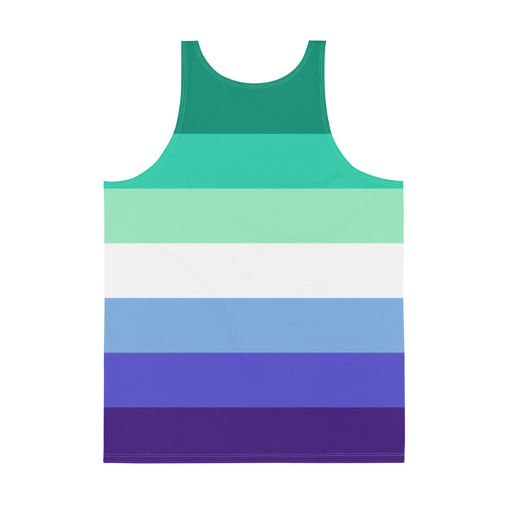 Gay Men's 7 Stripe Pride Flag Vest Vests and Tank Tops The Rainbow Stores