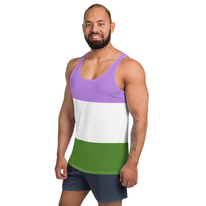 Genderqueer Pride Flag Vest Vests and Tank Tops The Rainbow Stores