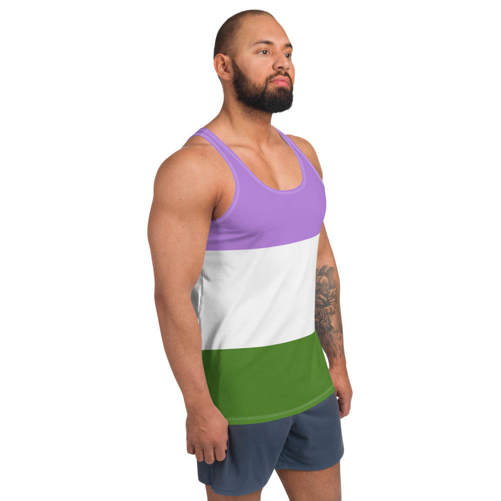 Genderqueer Pride Flag Vest Vests and Tank Tops The Rainbow Stores