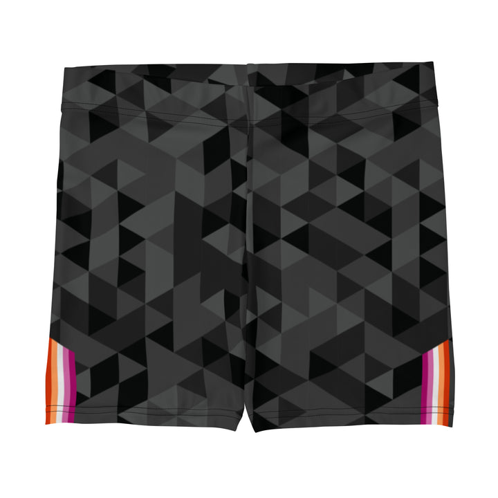 Lesbian Triangle Pattern Legging Shorts Legging Shorts The Rainbow Stores