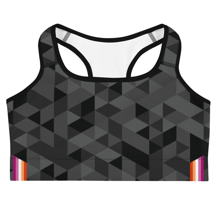 Lesbian Triangle Pattern Sports bra Sports Bras The Rainbow Stores