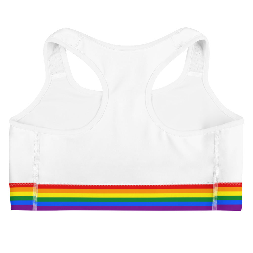 Rainbow pride sports bra online