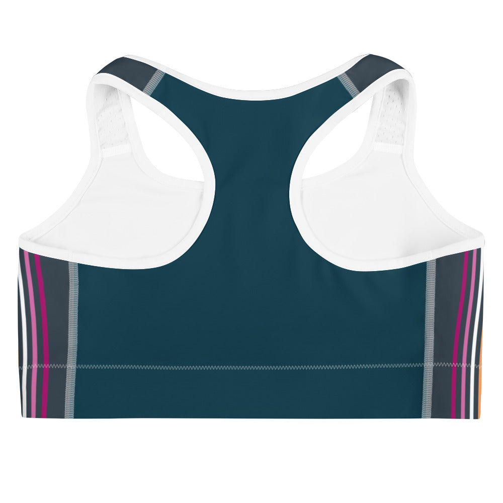 Separated Stripes Lesbian Pride Flag Sports Bra Sports Bras The Rainbow Stores