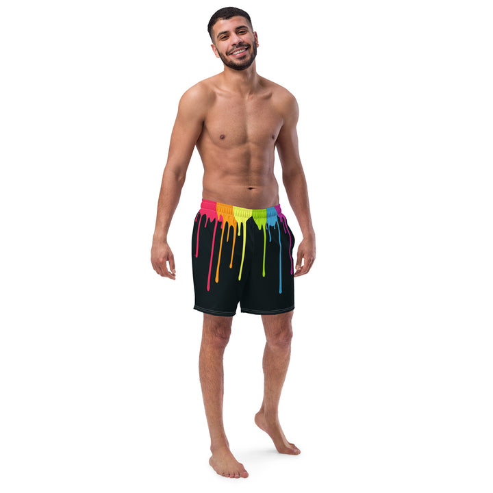 Rainbow Paint Drips Swimming Trunks Swimwear The Rainbow Stores