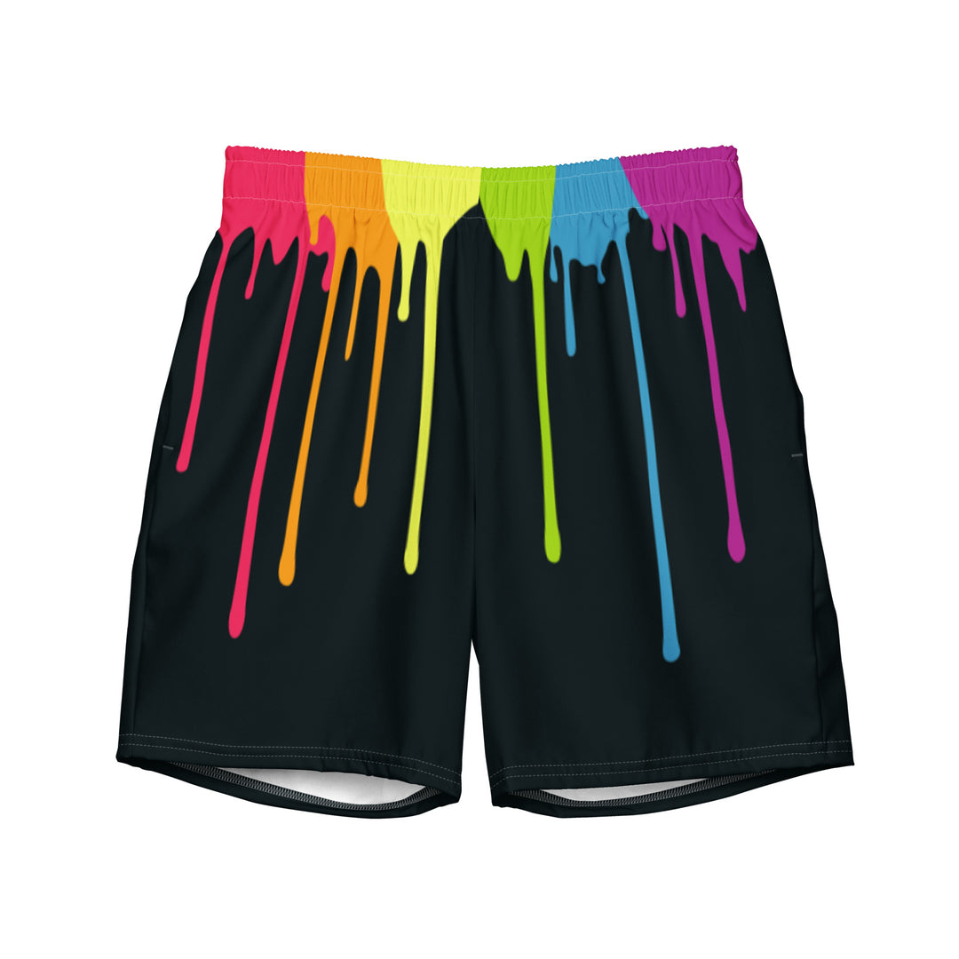 Rainbow Paint Drips Swimming Trunks Swimwear The Rainbow Stores