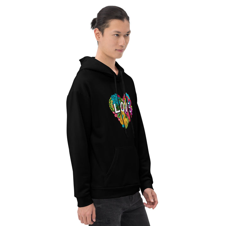 Floral Love Heart Hoodie Hoodies AOP The Rainbow Stores