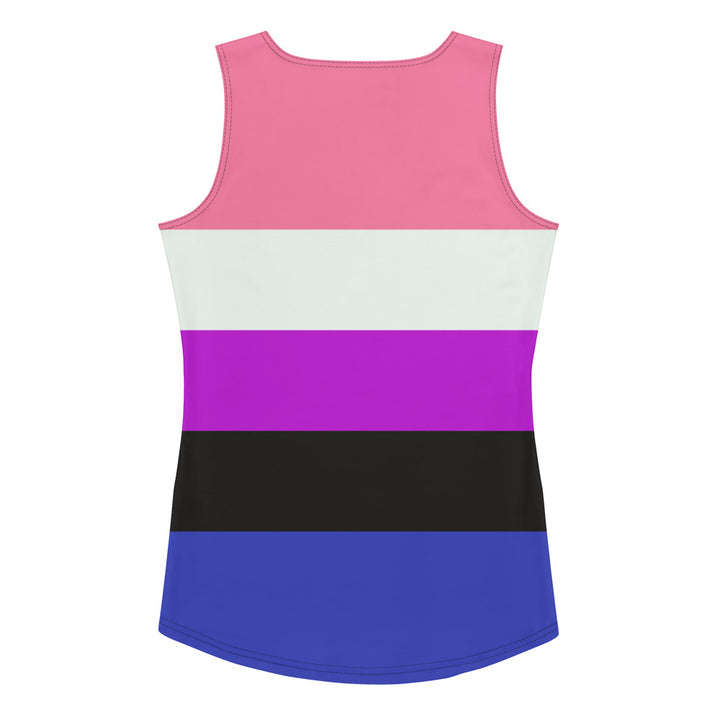 Gender Fluid Pride Flag Fitted Vest Vests and Tank Tops The Rainbow Stores