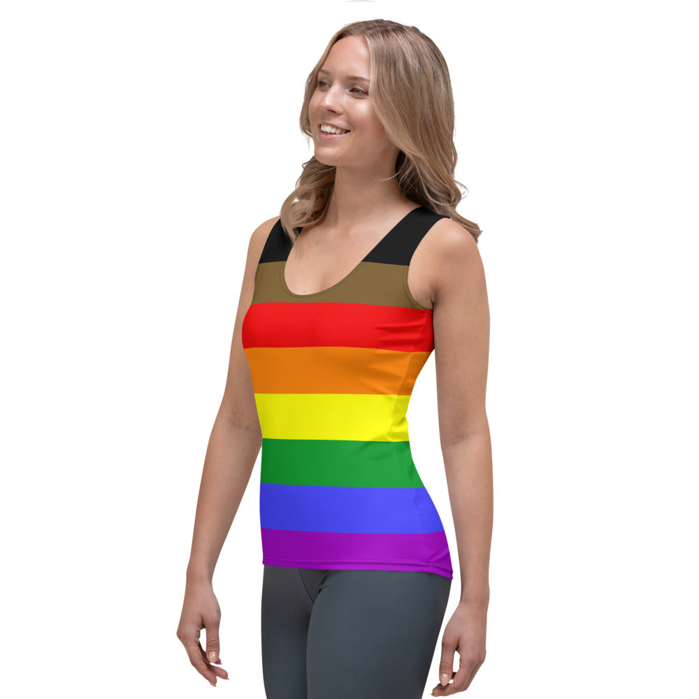 POC Rainbow Pride Flag Fitted Vest Vests and Tank Tops The Rainbow Stores