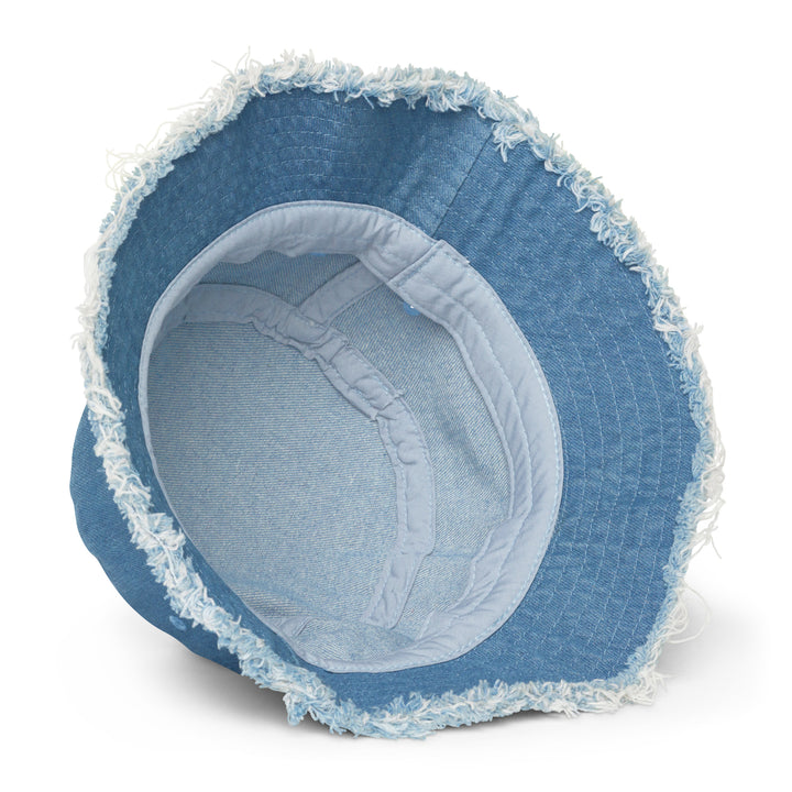 Choose Love Distressed Denim Bucket Hat Hats The Rainbow Stores