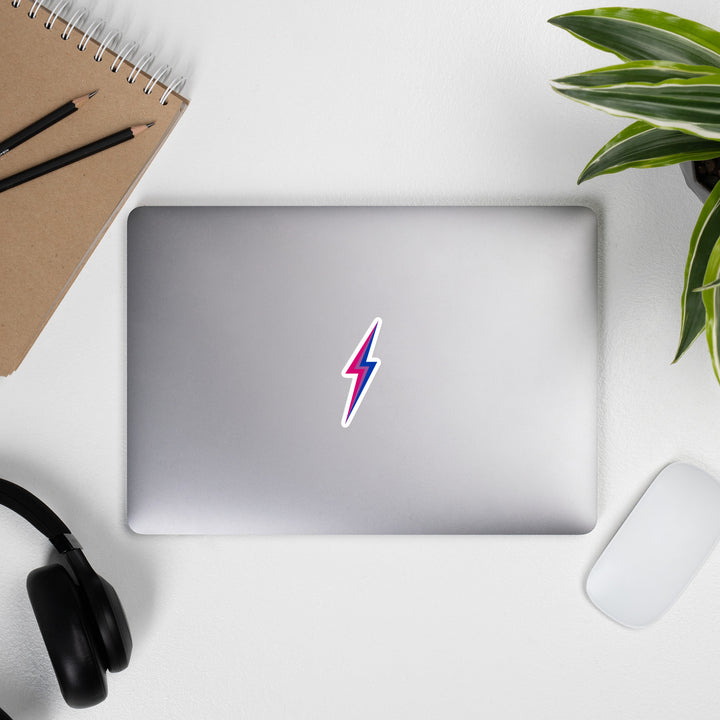 Bisexual Pride Lightning Sticker Stickers The Rainbow Stores