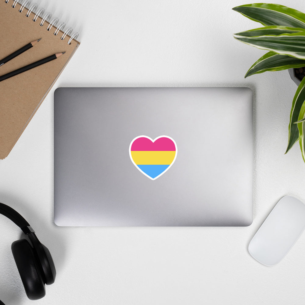 Pansexual Flag Heart Sticker Stickers The Rainbow Stores