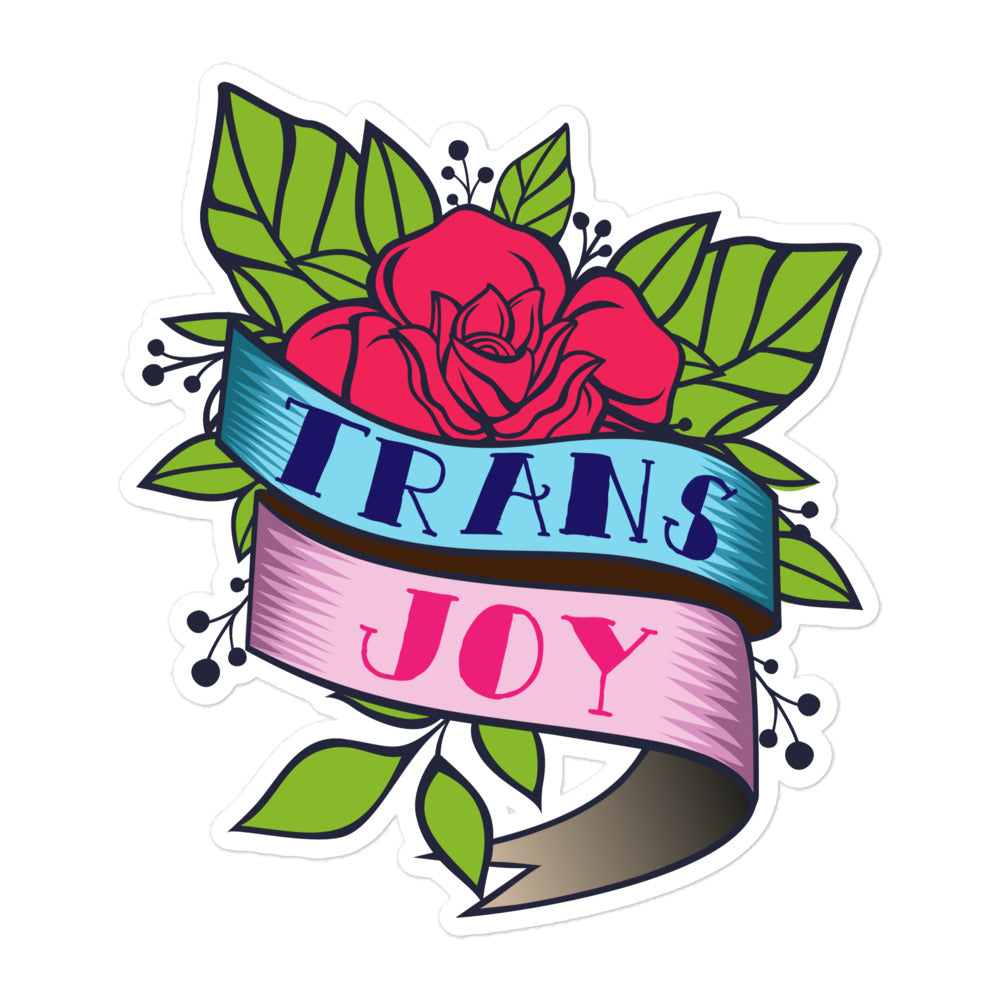 Trans Joy Tattoo Sticker Stickers The Rainbow Stores