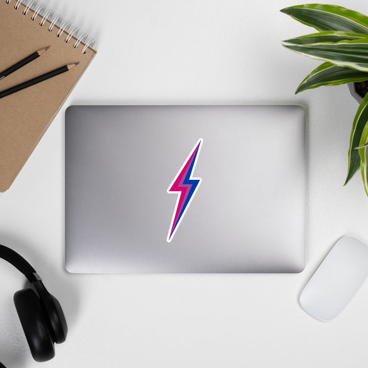 Bisexual Pride Lightning Sticker Stickers The Rainbow Stores