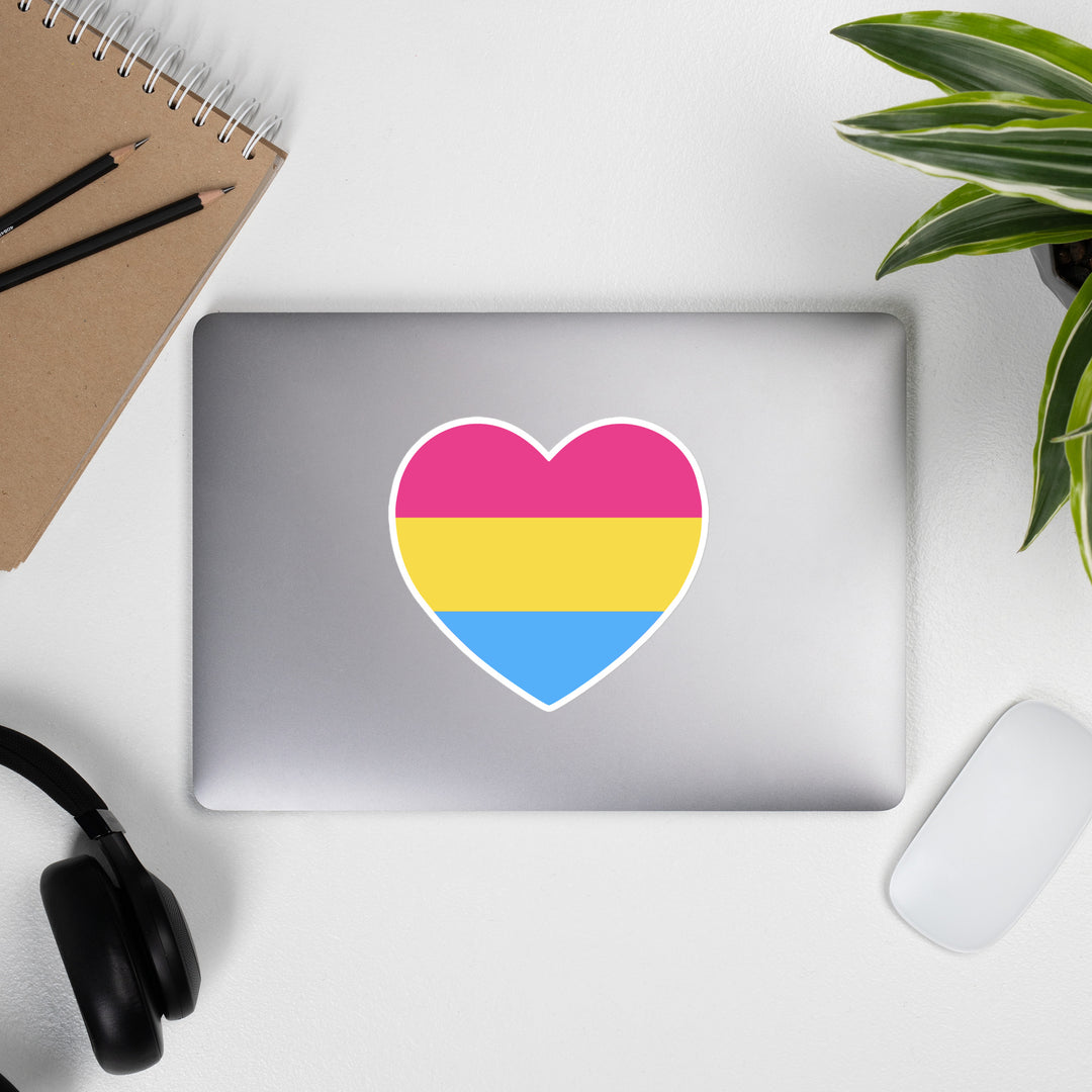 Pansexual Flag Heart Sticker Stickers The Rainbow Stores