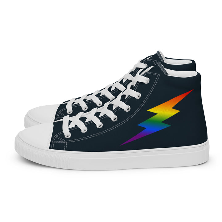 Rainbow Lightning Blue High Top Trainers (male sizes) High Tops The Rainbow Stores