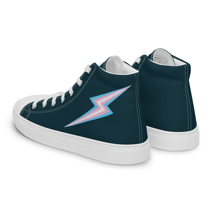 Trans Lightning Blue High Top Trainers (male sizes) High Tops The Rainbow Stores