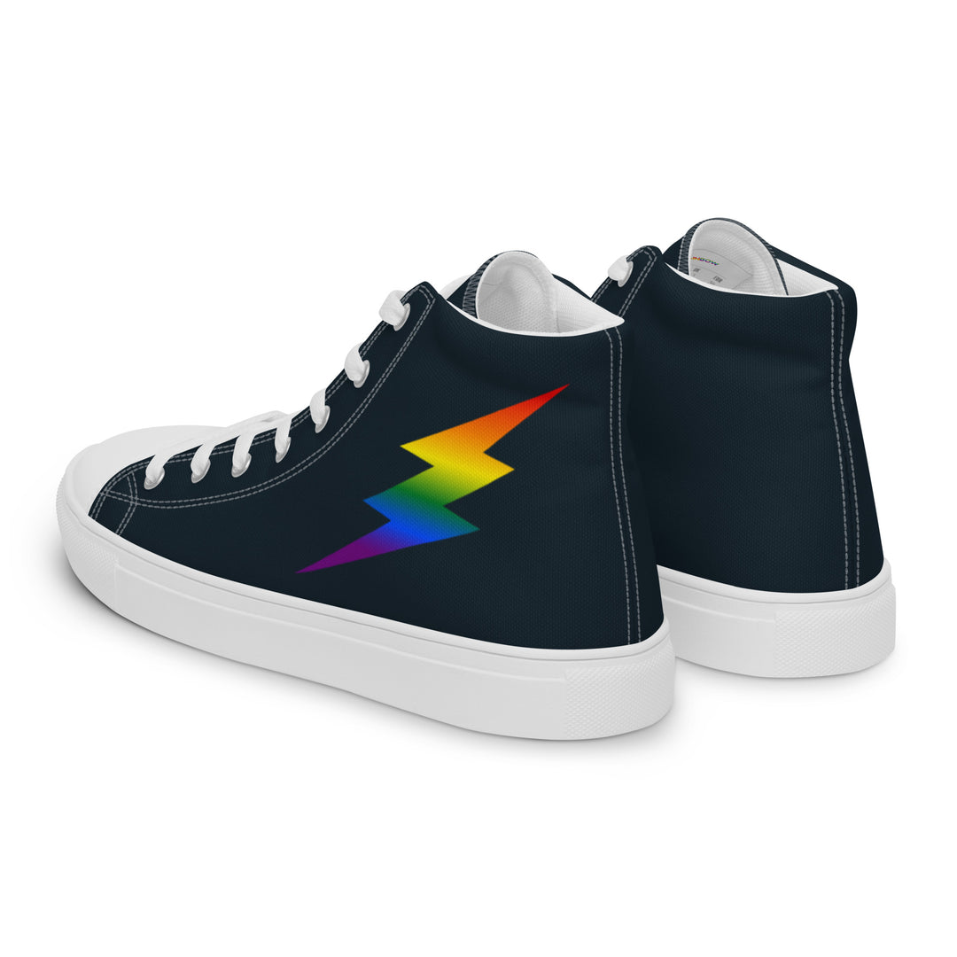 Rainbow Lightning Blue High Top Trainers (male sizes) High Tops The Rainbow Stores