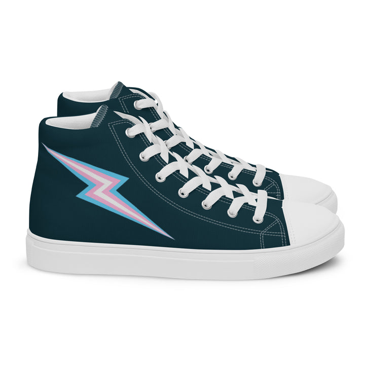 Trans Lightning Blue High Top Trainers (male sizes) High Tops The Rainbow Stores