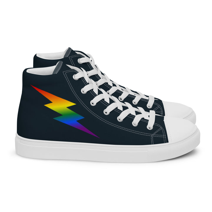 Rainbow Lightning Blue High Top Trainers (male sizes) High Tops The Rainbow Stores