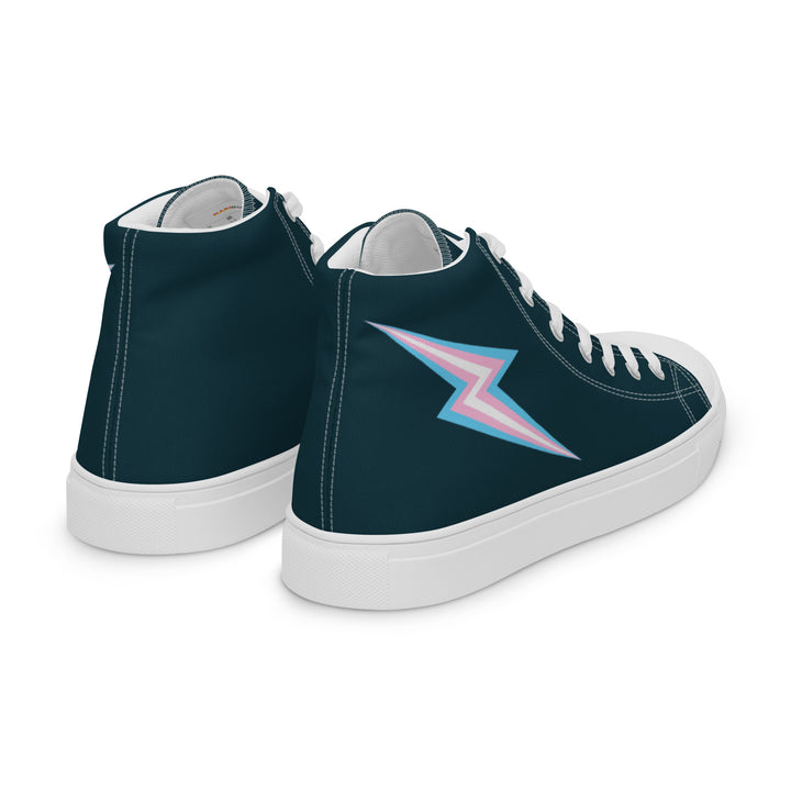 Trans Lightning Blue High Top Trainers (male sizes) High Tops The Rainbow Stores