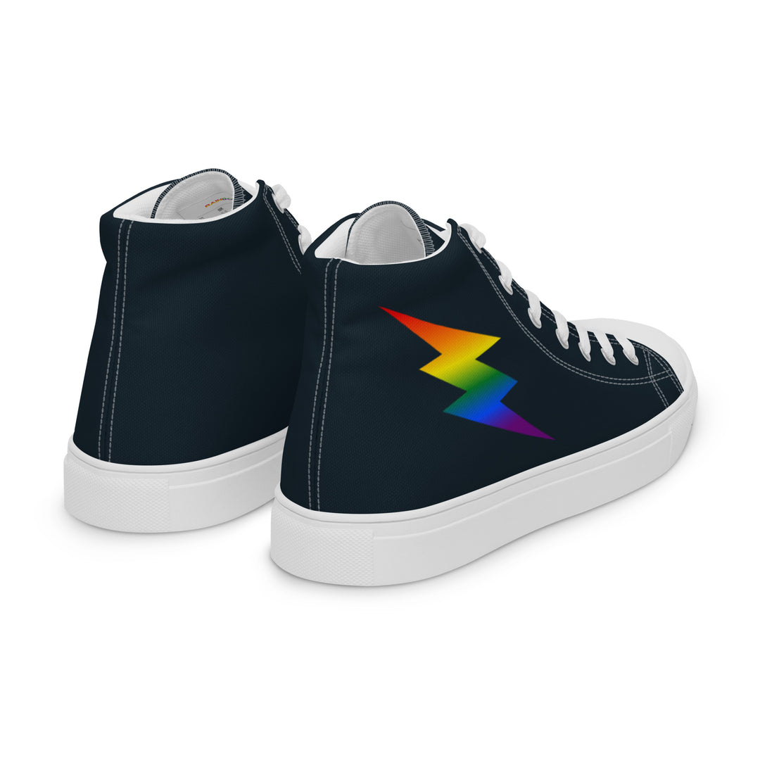 Rainbow Lightning Blue High Top Trainers (male sizes) High Tops The Rainbow Stores